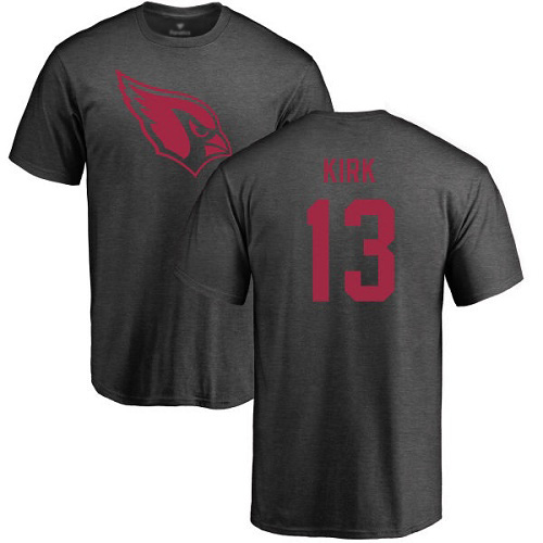 Arizona Cardinals Men Ash Christian Kirk One Color NFL Football #13 T Shirt->arizona cardinals->NFL Jersey
